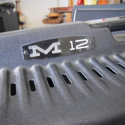 MAGNATONE M12 Tube Bass & Guitar Amp (2) EL-34s 1-15 Circa-1963 Black Moulded Cabinet image 8