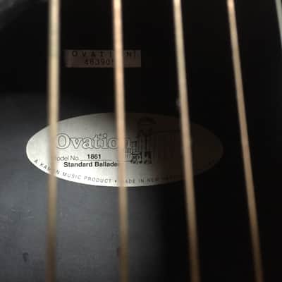 Ovation Balladeer Standard 1861 Forest Green Full Body Acoustic Electric image 3