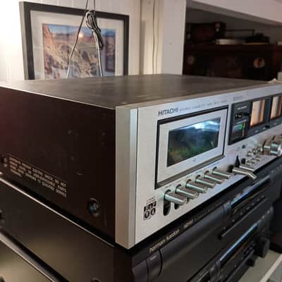 Hitachi D-800 stereo cassette tape deck- serviced image 6
