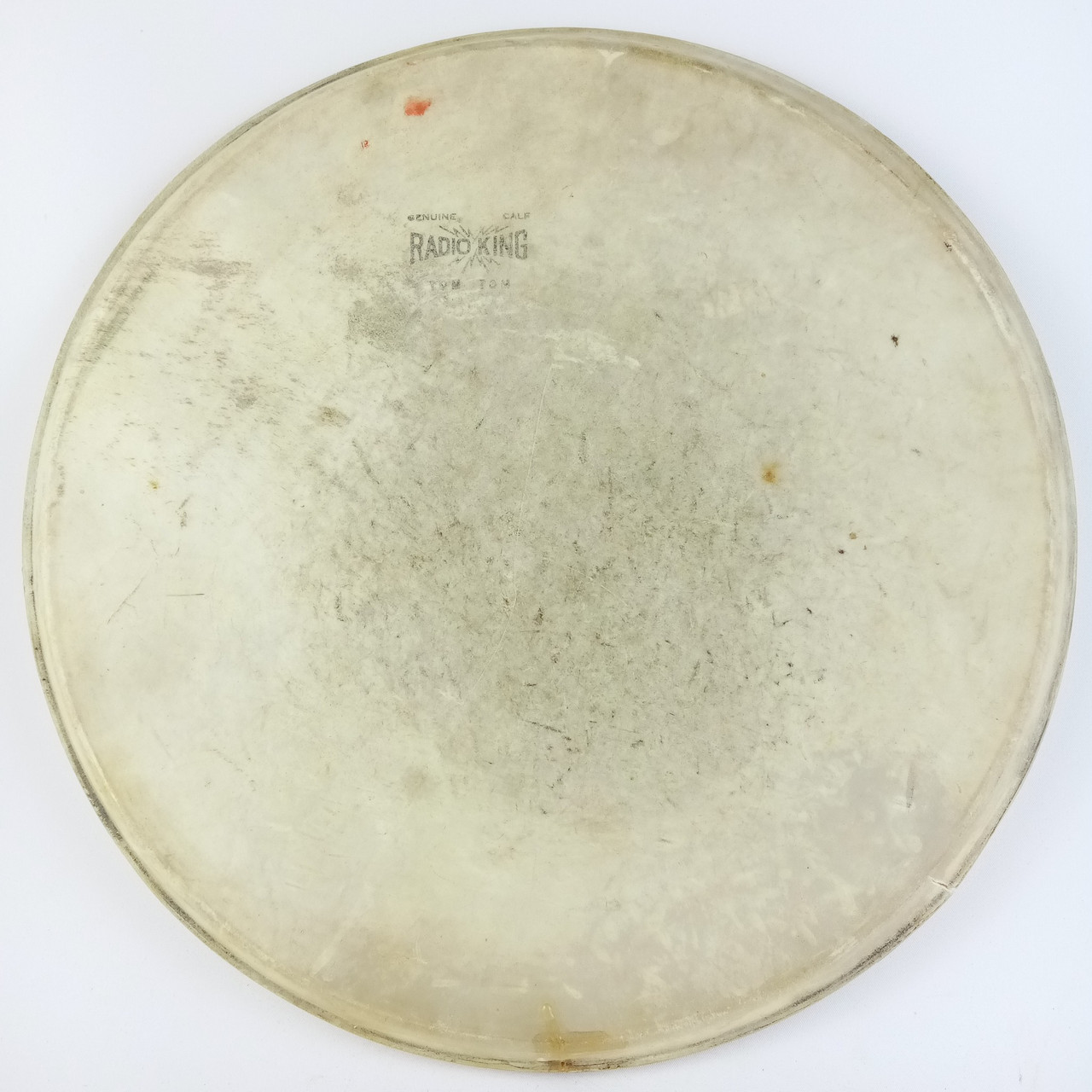 Slingerland 14" Radio King Tom Calf Skin Drum Head Batter Sparks Snare/Floor USA — main photograph