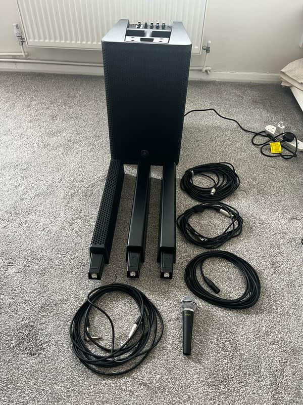 Yamaha STAGEPAS 1K mkII 1100-Watt Column Speaker Portable PA System 2022 - Present - Black image 1
