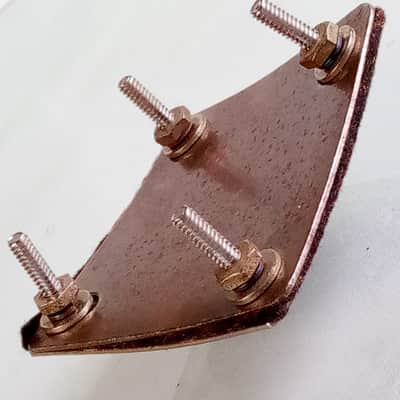 Gretsch Diamond Mount Ride Tom Shell/Bass Drum Rail Nickel Black Felt Vintage50s image 3