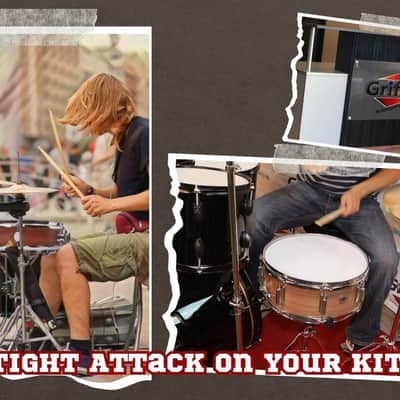 GRIFFIN Snare Drum – 13"x3.5" Poplar Shell (Piccolo littleSNAP Series) with Flat Hickory Finish, Coated Drum Head, Snare Throw Off & Marching Kit Use image 6