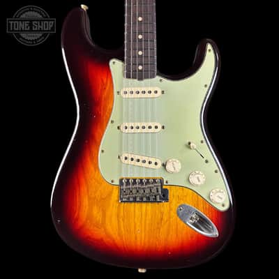 Fender Custom Shop 1963 Stratocaster Journeyman Relic Chocolate 3 Tone Sunburst AAA Maple Neck w/case CZ587631 image 1