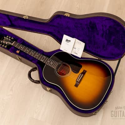 1996 Gibson J-45 Banner Logo Vintage Reissue Dreadnought Acoustic Guitar w/ Case & Tags, Yamano image 20
