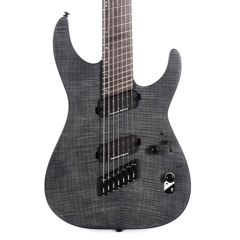 ESP LTD M-1007 Multi-Scale See Thru Black Satin image 1
