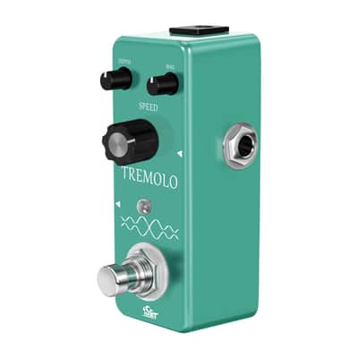 Mini Green Analog Tremolo Pedal Guitar Trelicopter for Electric Guitar Bass True Bypass image 3
