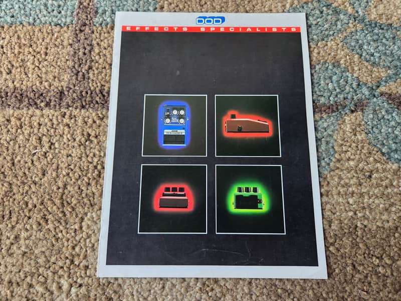 Vintage 1980's DOD Pedal Catalog! Rare, Original Case Candy, Paperwork! image 1
