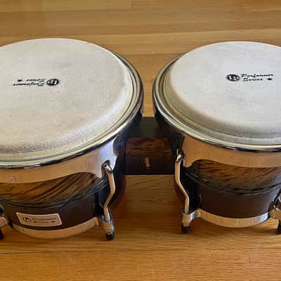 LP Performer Series Bongos - Blue Fade, including stand [See Video] image 4