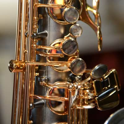 Sax Dakota SDTXG-606 2020-2024 Silver and Gold Plated, Lacquered, Black Onyx image 3