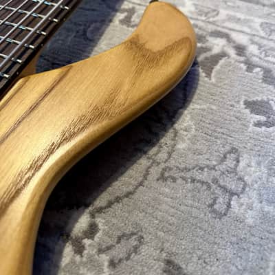 Phantom Mephisto 5 String active left handed lh Bass Open Swampash Ebony birdseye maple headstock lefty - Nature image 21