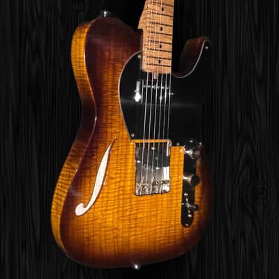CP Thornton Thinline Classic II-European Fiddleback Ash-Tobacco Burst (Authorized Dealer) image 9