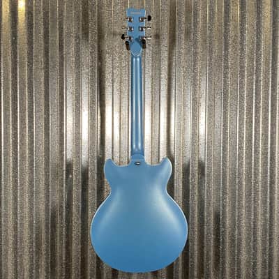 Westcreek Guitars 333 Semi Hollow Body Double Cutaway Blue #0027 Used image 7