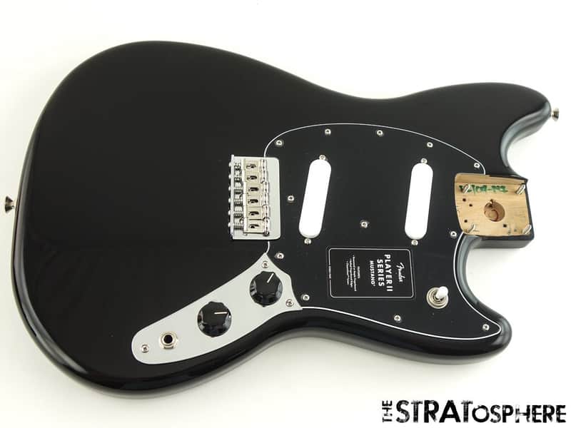 Fender Player II Mustang Series LOADED BODY, Alder Offset Shape Black image 1