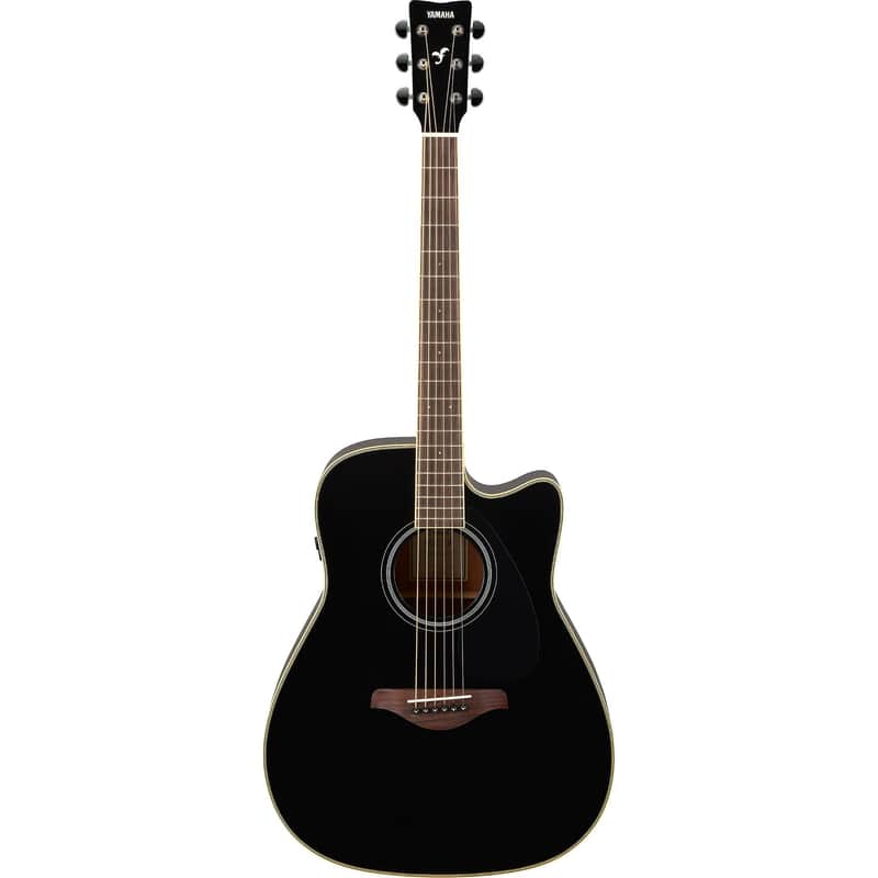 Yamaha FGC-TA TransAcoustic Cutaway - Black image 1