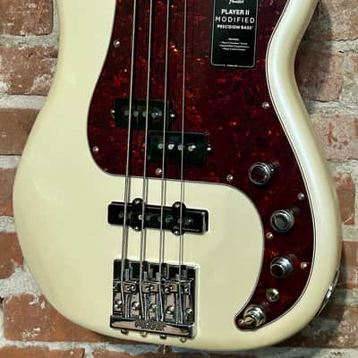 NEW Fender Player II Modified Active Precision Bass with Rosewood Fretboard - Olympic Pearl, Ships Ultra Fast With A Pro Set Up!! image 1