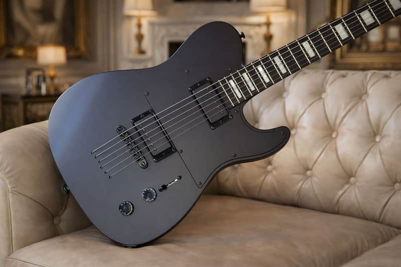 Jericho Guitars Fusion Blacktop 25.75" 2026 - Satin Black image 1