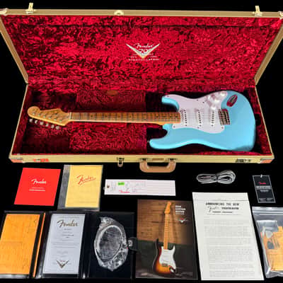 2024 Fender Stratocaster 1954 Custom Shop '54 Journeyman 70th Anniversary Limited Edition ~ Daphne Blue image 14