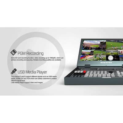 Avmatrix PVS0615 all in 1 6CH 15.6" LCD Multiformat Video Switcher video record image 3
