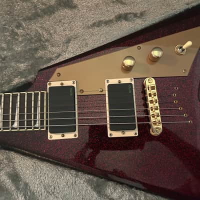ESP LTD KH-V Kirk Hammett Signature 2023 - Present - Red Sparkle image 2