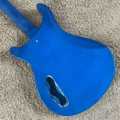 HH Electric Guitar DIY Project, Metallic Blue, 22 Frets image 8