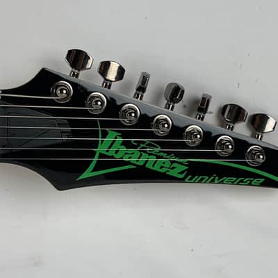 Ibanez Premium UV70P Black Green BK Steve Vai 7-String Electric Guitar + Case JEM/UV - New - But demoed image 12