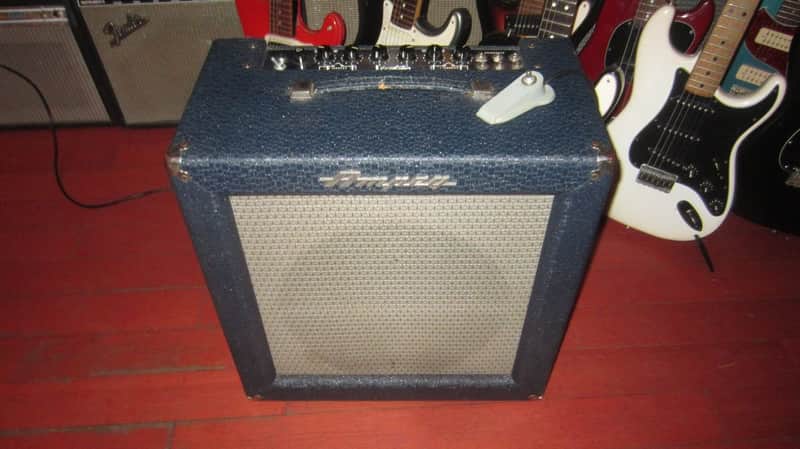 1960 Ampeg M-15 Big M Combo Amp Blue Tolex image 1