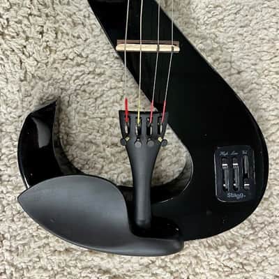Stagg EVA 4/4-BK Black Silent Viola Package with case and Bow - DEMO image 9