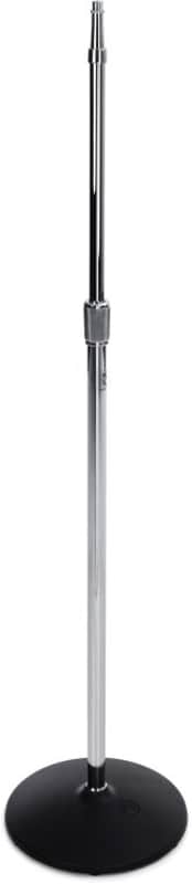 AtlasIED MS20 Heavy Duty Round Base Mic Stand - Chrome (MS20d1) image 1