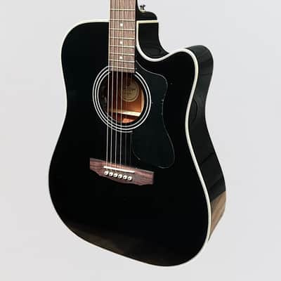 Guild D-140CE Dreadnought Acoustic Electric Guitar - Black image 3