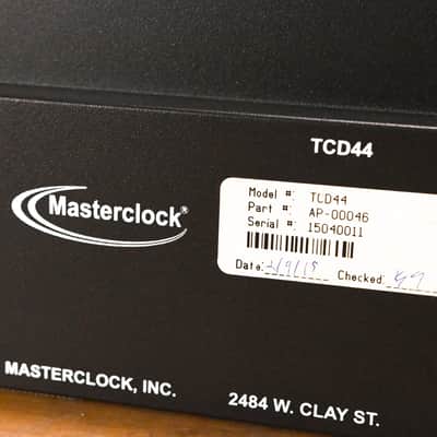 Masterclock TCD44 Time Code Display Studio Clock (NO POWER SUPPLY) CG01UX9 image 7
