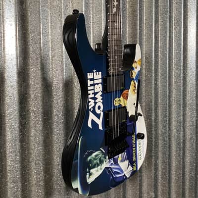 ESP LTD KH-WZ Kirk Hammett White Zombie Graphic EMG Guitar & Case LKHWZ #3630 Used image 5