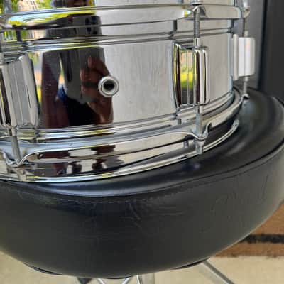 PowerTone 5x14" 8-Lug Brass Snare Drum with "Beavertail" Lugs image 5