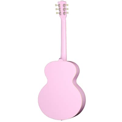 Epiphone J-180 LS Acoustic Electric Guitar Pink image 3