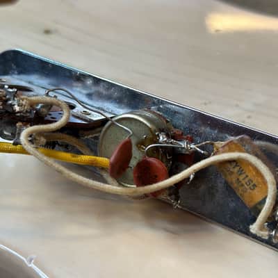Fender 1959 Esquire Loaded Control Plate w/ Wiring Harness, Pots and Switch image 8