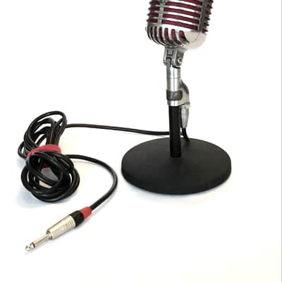 Rare Vintage 1940’s Shure Model 55CV "Fat Boy” Unidyne Microphone with Stand - “Elvis Mic”. image 10