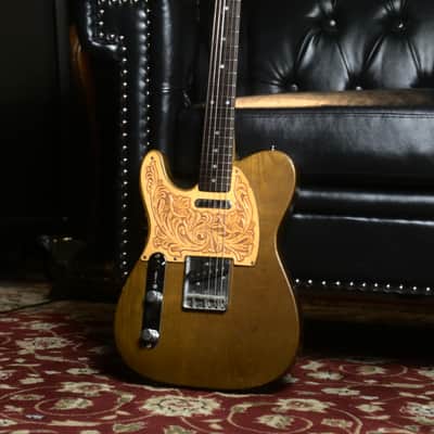 1986-1987 Fender Japan Telecaster CTL-50RL, Left-Handed, MIJ - Antique Ash - Leather Pickguard / Pro Setup image 1