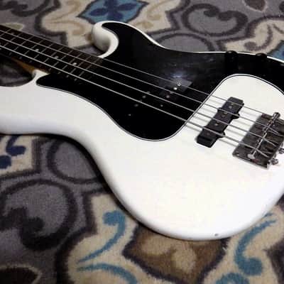 Tanara P/J P-Bass Clone (1980s, Olympic White) image 4