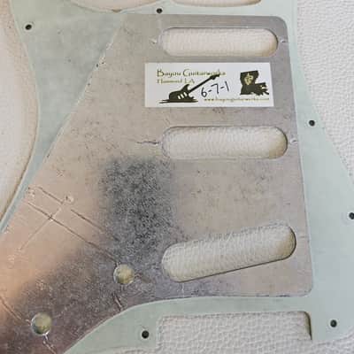 Fender Stratocaster Aged Relic 3 ply Pickguard Mint Green, 62  59-62 image 7