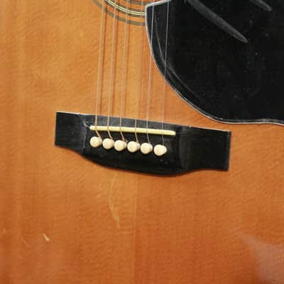 Project Repair 1970's Ventura V6 Square Shoulder Dreadnought Acoustic Guitar w/ Case image 11