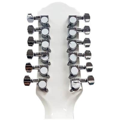 Oscar Schmidt OD312CEWH Dreadnought Cutaway Style Mahogany Neck 12-String Acoustic-Electric Guitar image 10