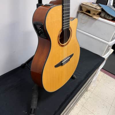 Used Yamaha NTX700 Solid Spruce Top Classical Acoustic-Electric Classical Guitar Natural image 12