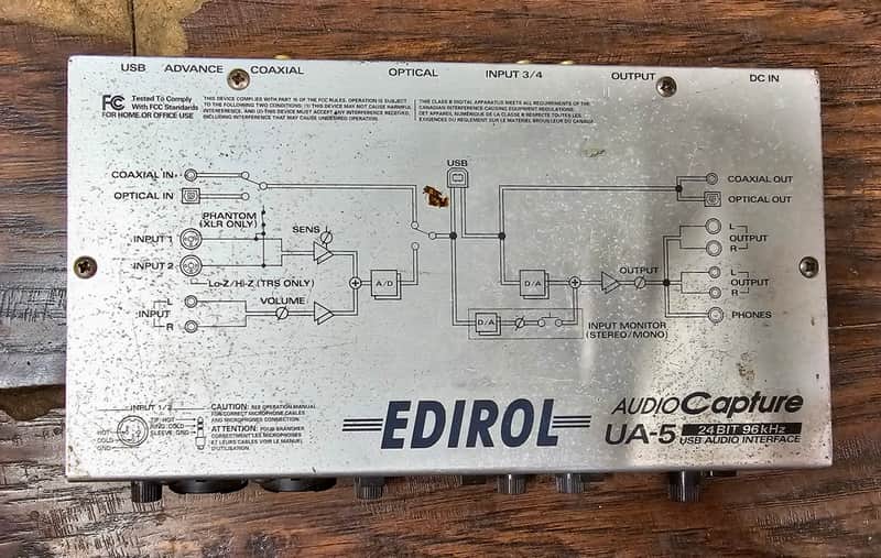 Edirol  UA-5 Audio Capture - USB Audio Interface (24-bit/96kHz) image 1