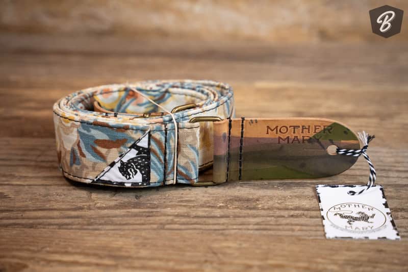 Mother Mary "Desert Flower" Guitar Strap image 1