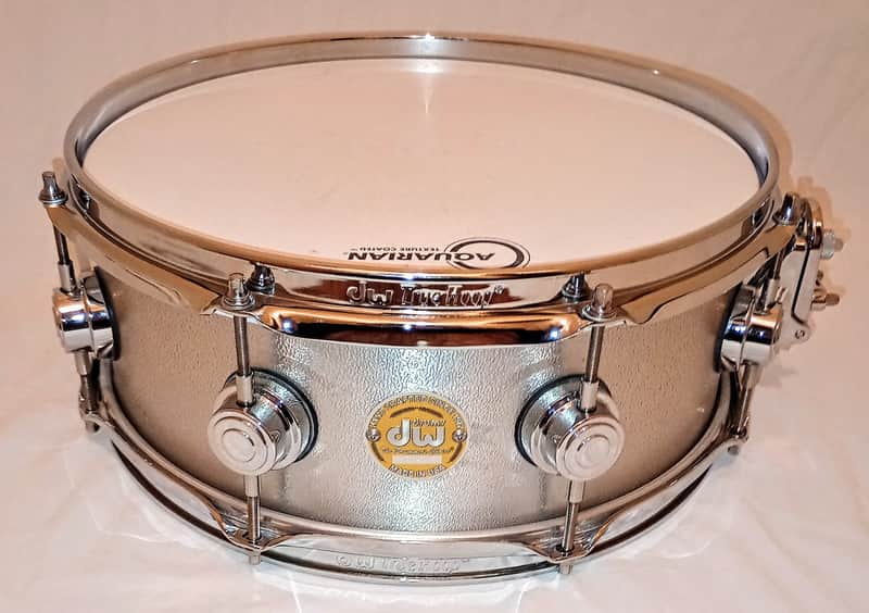 DW COLLECTOR'S ALUMINUM SNARE DRUM 13" 2006 W/ TRUE HOOPS-SHIPS FREE TO CUSA! image 1