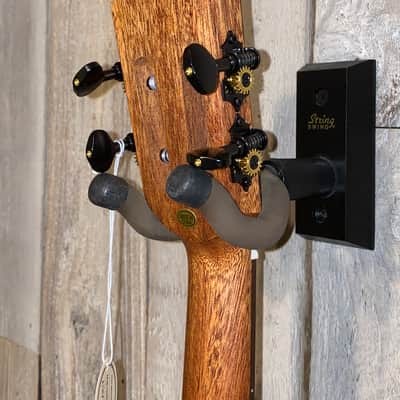 Leolani Tenor T1824 Slotted Headsock,  Solid Spruce Top, Exotic Black & White  Ebony Back & Sides image 16