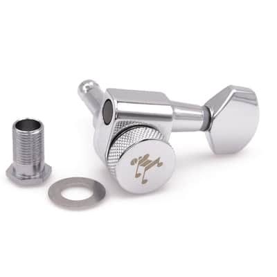 Tone Ninja drop-in Ibanez Upgrade 2-pin locking tuners 20:1, Chrome, 7 String 4x3