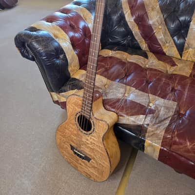 Dean Acoustic Electric Bass Guitar BRAND NEW Quilted Ash Exotica Active EQ image 16