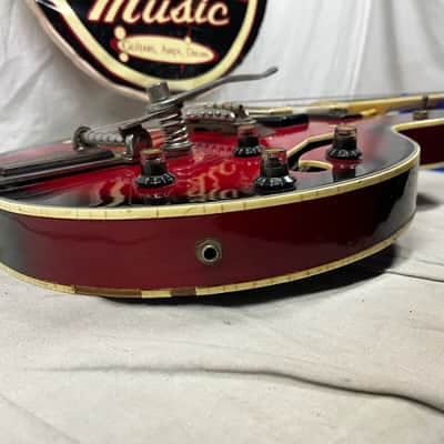 Univox Coily U1825 Hollow Body Guitar MIJ Made In Japan Vintage Redburst - AS IS! needs new nut image 17