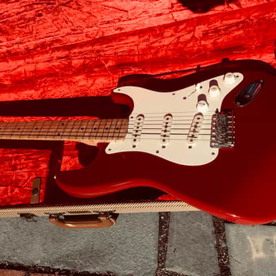 1997 Fender Custom Shop 1958 Stratocaster Dakota Red figured Birdseye neck image 22